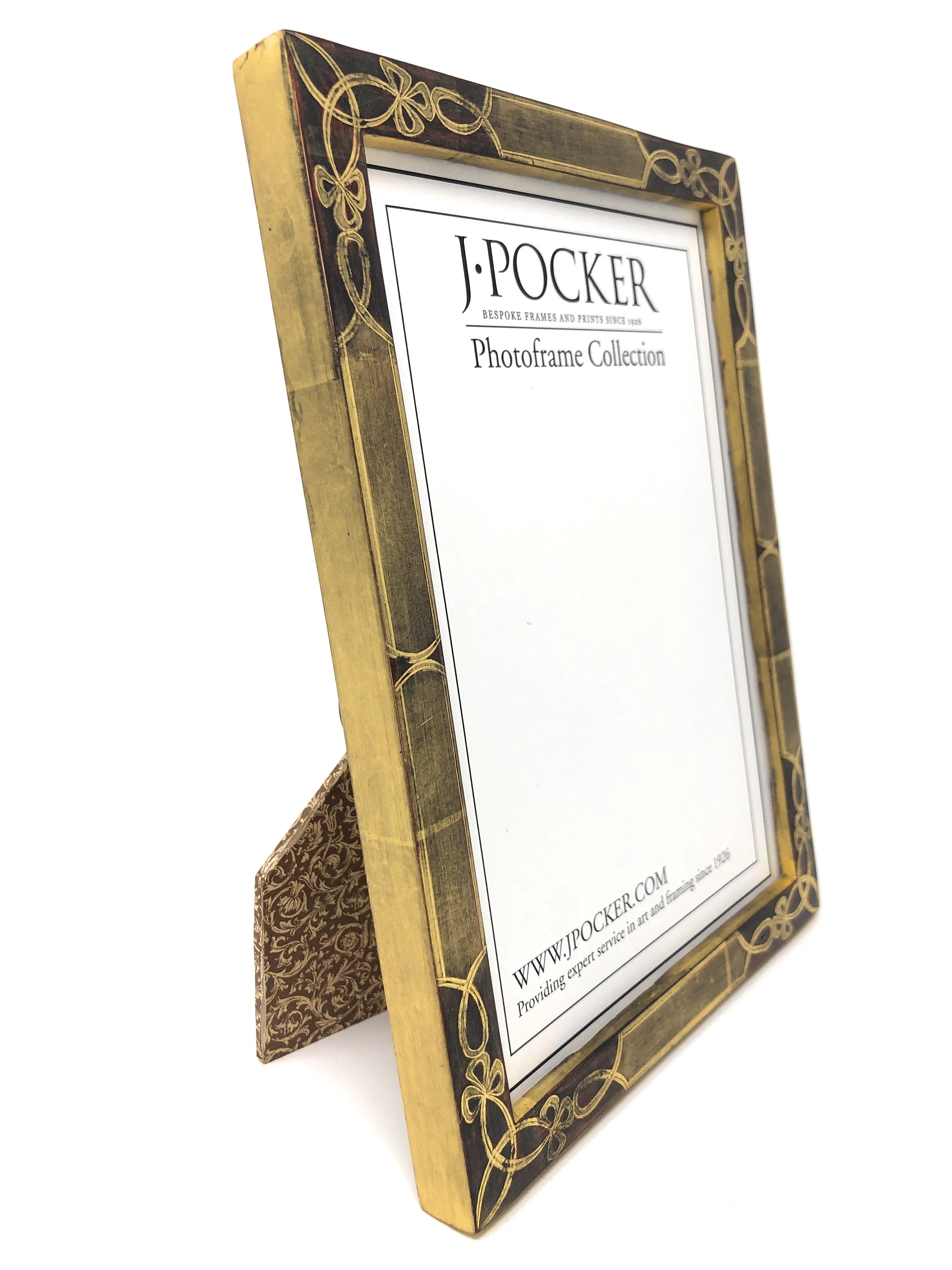 Yellow Gold-Red Clay Moor Decorative Corners Picture Frame — J.Pocker